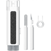 [6 in 1] Cleaner Kit for Keyboard, AWLYLNLL Airpods Pro Cleaning Pen, Multi-Function Cleaner Kit for Earbuds,Earphone,iPod,Keyboard,iPhone,ipad,Laptop(White)