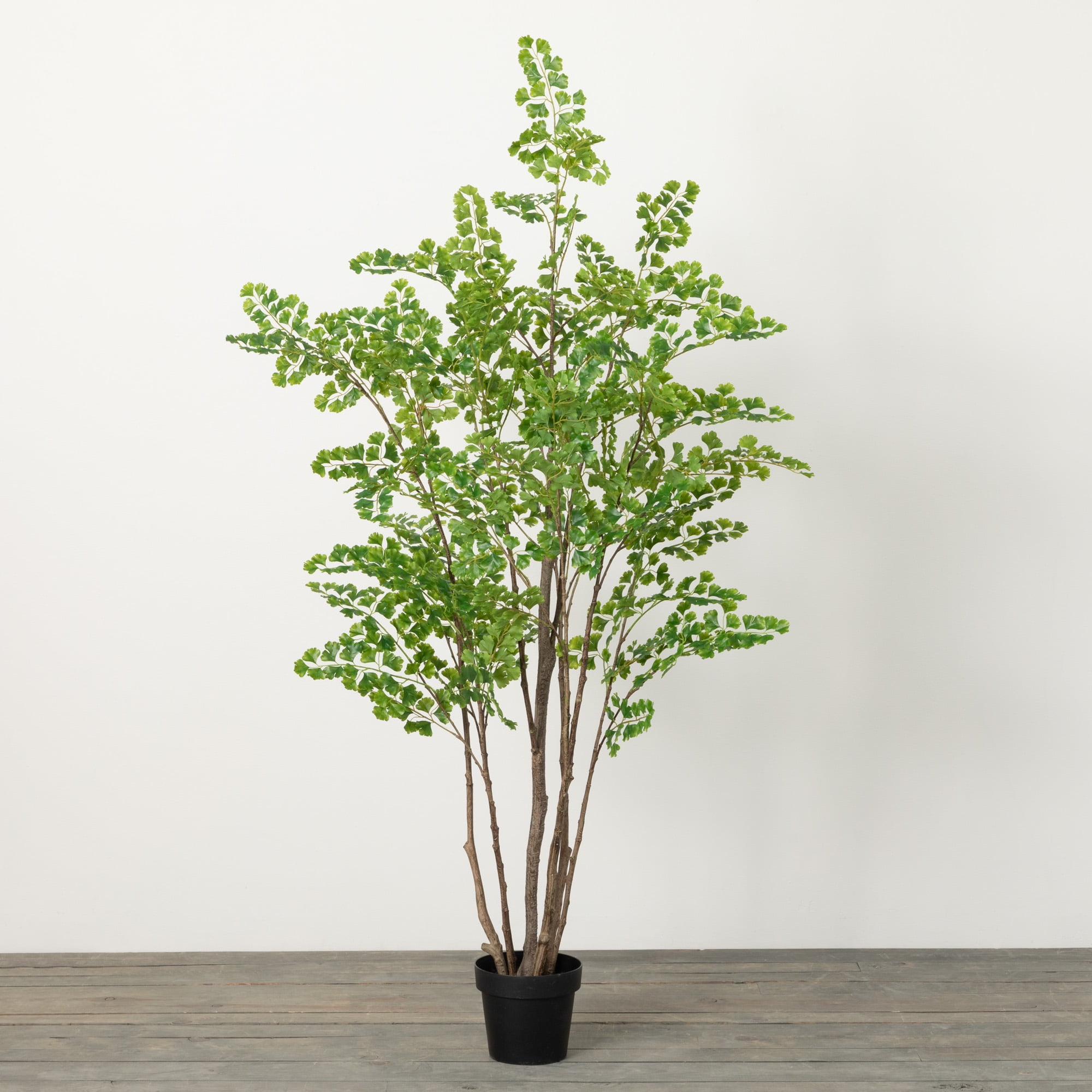 73-Inch Green Plastic Lace Fern Artificial Tree