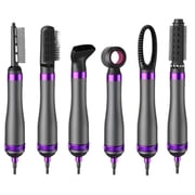 6 in 1 Hair Dryer Brush,Detachable Multi-Head Blow Dryer, 57  No Heat Damage Hair Volumizer,One-Step Hot Air Brush for Straightening,Curling,Drying,Multifunctional Hair Dryer Styling Tool