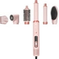 thumbnail image 1 of 6-in-1 High-Speed Hot Air Hair Styler with Digital Temperature Display, Ionic Technology, 3 Heat/Cool Settings, Fast Drying Lightweight for Curly/Straight/Wavy Hair, Salon & Home Use, 1 of 8