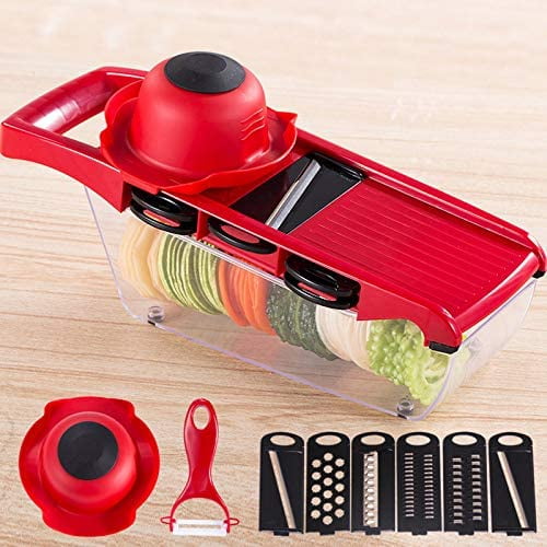 Mandoline Food Slicer, Adjustable Mandoline Slicer for Kitchen, Stainless  Steel Mandolin Vegetable Chopper for Potato/Tomato/Onion, Vegetable Slicer