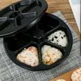 thumbnail image 1 of 6 in 1 Onigiri Mold,Triangle Sushi Mold,Once Cavity Press Onigiri Rice Ball,Multifunctional Rice Ball Mold for Making and Storing Sushi,Easy to Store Carry, 1 of 8