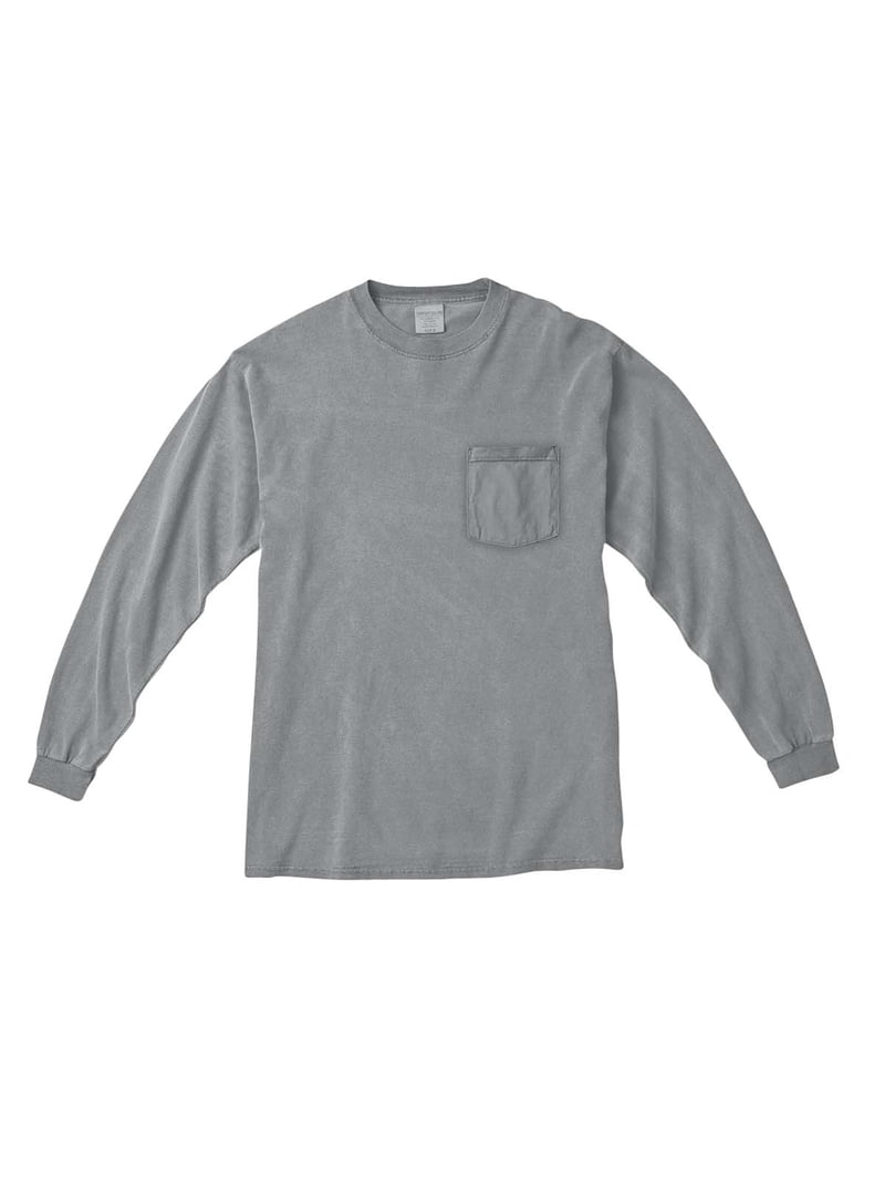 6.1 Oz. Long-Sleeve Pocket T-Shirt - Walmart.com