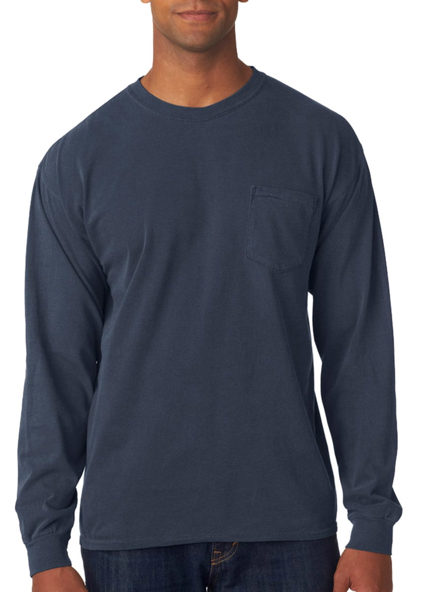 k*i様 plllllleeeasse long sleeve pocket t 6.1 Oz. Long-Sleeve Pocket T-Shirt - Walmart.com