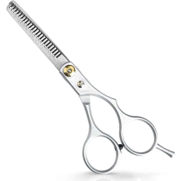 6.1" Professional Hair Thinning Scissors, 30-Teeth Texturizing Shears for Salon & Home, Razor Edge Hair Cutting Scissor with Adjustable Tension & Finger Inserts