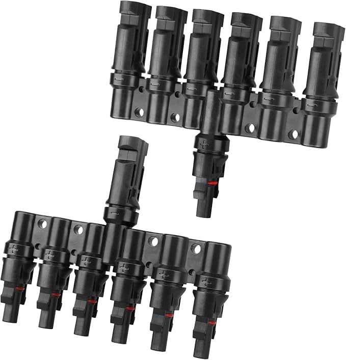 10 Pairs Solar Panel T-Branch MC4 Connectors - Y Splitter/Combiner Cables By WindyNation