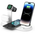 thumbnail image 1 of 6 in 1 Wireless Charging Station 15W Fast 360° Rotating Charger for Phone Earbuds Watch Sensitive Induction Multi Device Low Temp Trickle Desktop Office Home Travel, 1 of 2
