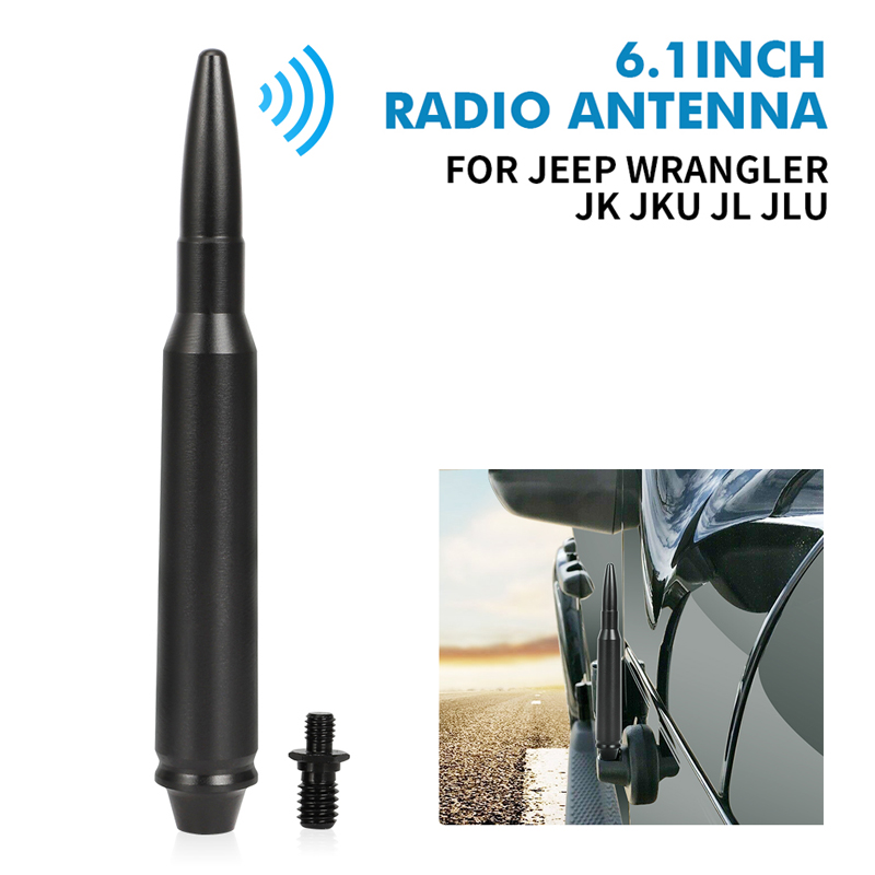 6.1 inch Aluminium Car Roof AM FM Radio Antenna Auto For Jeep Wrangler