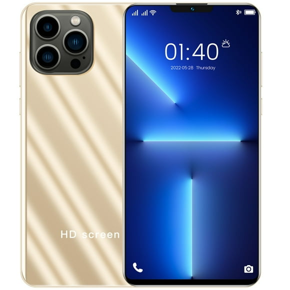 6.1-inch HD+ Ram1Gb+Rom4Gb IP13 Pro Max dual SIM 3G smartphone 2800mAh face unlock Android phone Gold