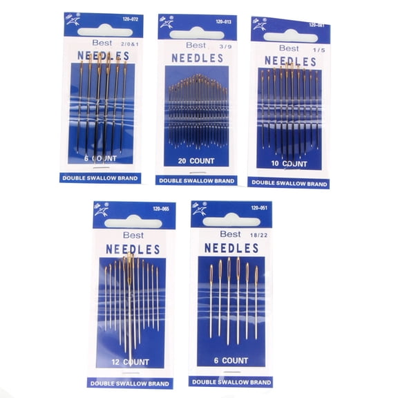 6/10/12/20Pcs Sewing Needle Pins Home Needlework DIY Craft Canvas Knitting Tool Blue Metal