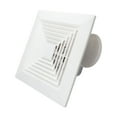 6-10 Inch White Square Ventilation Exhaust Fan For Bathroom Kitchen Ceiling Or Wall Mount With ...