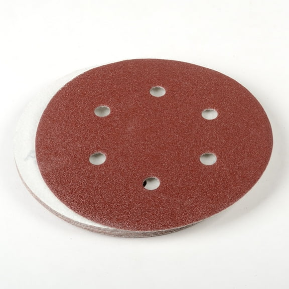 6" 10 pc Hook & Loop Random Orbit Sanding Sand Disc 80-Grit