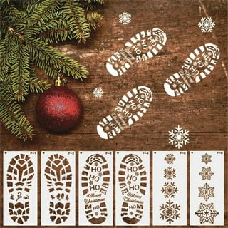 Santa's Boot Prints Reusable Wood Stencil - SHIPS FREE! – Heep Design Co.
