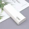 thumbnail image 1 of 6.10x2.36x1.18 Inch Hard Leather Glasses Case Advanced Protection for Myopia Glasses Magnetic Closure Portable Design (White), 1 of 2