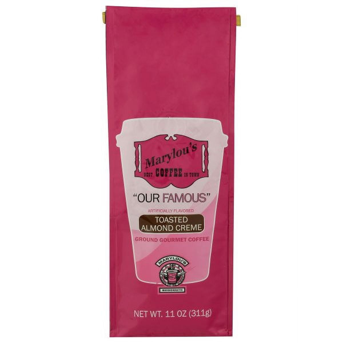6/11 oz Marylou's Toasted Almond Ground Coffee