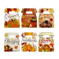 thumbnail image 1 of 6/12/18 Pack Thanksgiving Treating Boxes, Turkey Maple Leaf Pumpkin Foldable Gift Boxes, Party Favors For Fall Harvest Festivities And Holiday Gifting One Size, 1 of 6