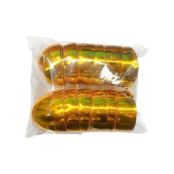 6/12/24/36Pcs Golden Easter Eggs, Empty 3.15" Golden Eggs Bulk Fillable for Easter Party Favor Basket Stuffers Filler Classroom Prize Supplies Decor