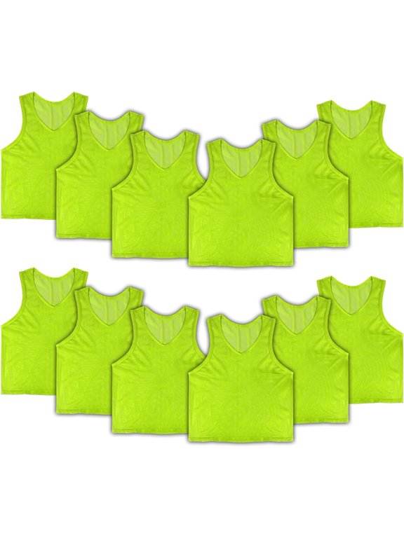 6/12/24 Pack Pinnies, Breathable Practice Vests for Teams