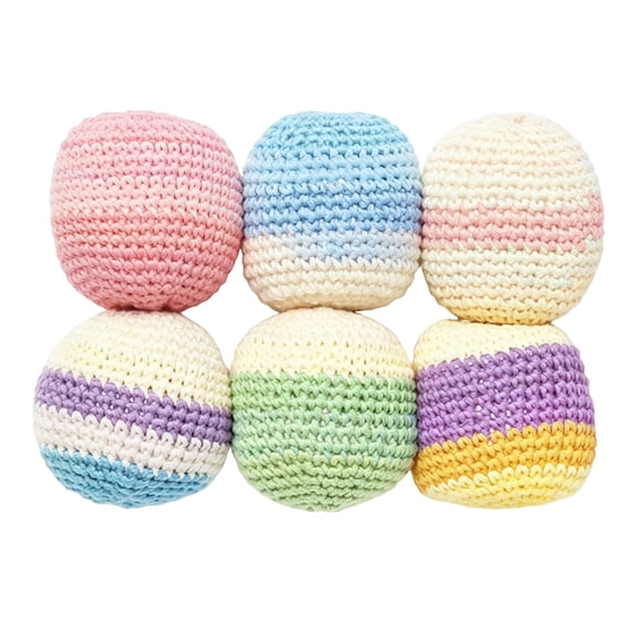 6/12/24PCS Knitted Footbag Sack,Footbag Sacks for Adults,Knitted Kick ...