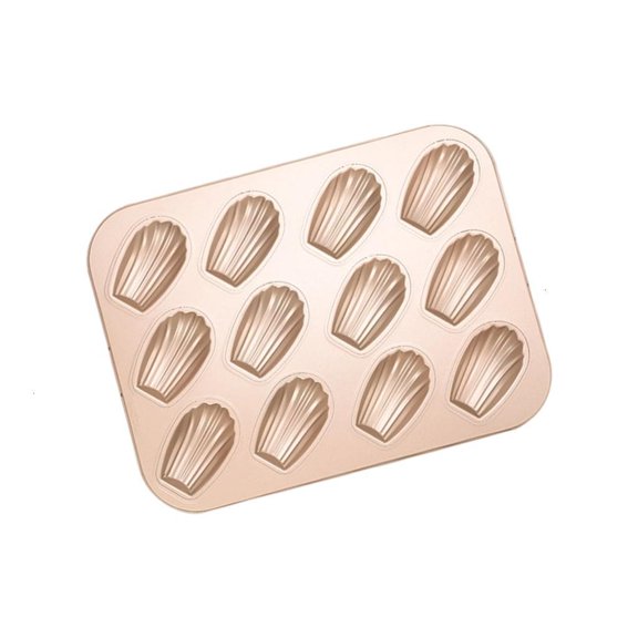 6/12 Cavity Shell Cake Mold Heat Resistant Carbon Steel And Nonstick Coating