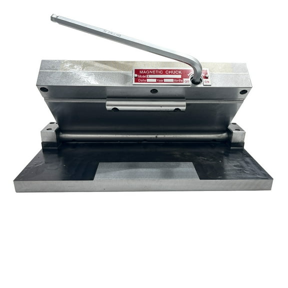 6*12 Inch Permanent Magnetic Chuck Magnetic Sine Grinder Suction Cup Magnetic Sine Plate with 100 N/cm² Magnetic Force and 0-45 Degree Dip Angle