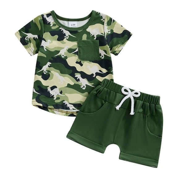 6-12 Months Boy Outfits Easter Outfits For Boys Toddler Boy Clothes Kids Summer Cotton Outfits Shirt Short Sets AG