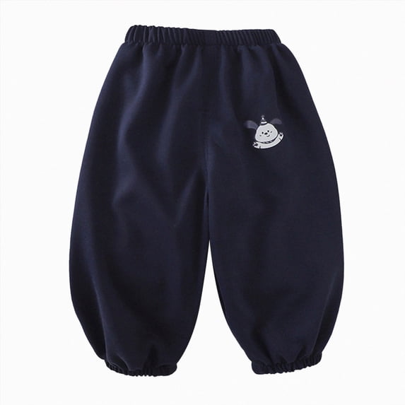 6-12 Months Joggers Baby Boy Pants Elastic Toddler Boys Active Fleece Jogger Pants School Sports Joggers Pants Navy Pants