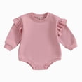 thumbnail image 1 of 6-12 Months Newborn Baby Girl Boy Sweatshirt Romper Long Sleeve Fall Winter Clothes, 1 of 6