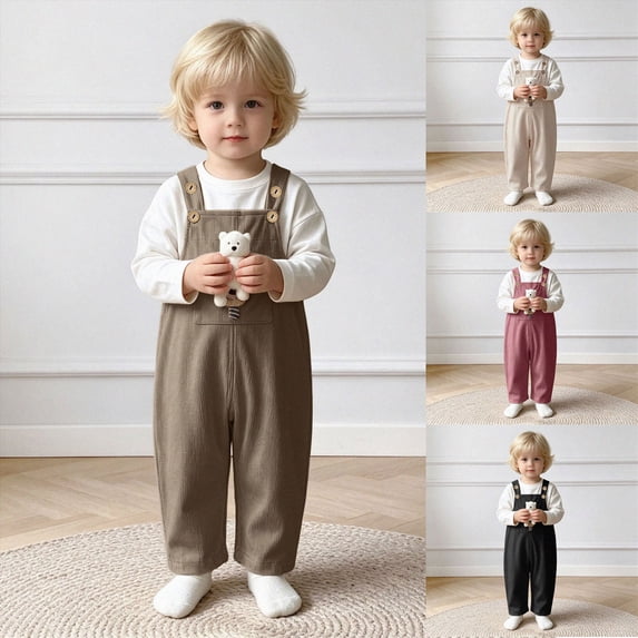 6-12 Months Newborn Boys Pants, Outdoor Pants Cargo/Straight Work Hiking Pants School Pants Sweatpants Casual Jogging Trousers Running Pants Black Pants