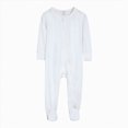 thumbnail image 1 of 6-12 Months Newborn Preemie Baby Bodysuit Footies Romper Newborn Infant Baby Boys Girls Cotton Rompers Footed Pajamas Zipper Long Sleeve Sleeper Jumpsuit White Bodysuit Baby Gift, 1 of 4