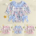 thumbnail image 1 of 6-12 Months Newborn Preemie Baby Climbing Suit Girls Romper Pajamas Baby Bodysuit Plaid Bow Knot Long Sleeve For Infants And Toddlers Red Rompers Baby Fall Winter Clothing Gift, 1 of 4