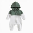 thumbnail image 1 of 6-12 Months Newborn Preemie Boys Girls Underwear Pajamas Rompers Baby Boys Girls Bodysuits Baby Hooded Jumpsuit AG Rompers Baby Gift, 1 of 6