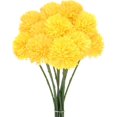 thumbnail image 1 of 6/12-Pack Artificial Chrysanthemum Ball Flowers, 11 Inch Faux Chrysanthemum Silk Bouquets Real Touch Faux Flowers for Home/Wedding/Christmas/Party[Silver], 1 of 6