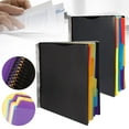thumbnail image 1 of 6/12 Pocket Project Organizer Grey Tear Resistant Poly Letter Size Folder with Assorted Tabs, 1 of 9