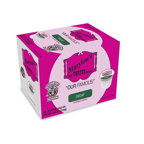 6/12 ct Marylou's Decaf Single Serve Cup Coffee