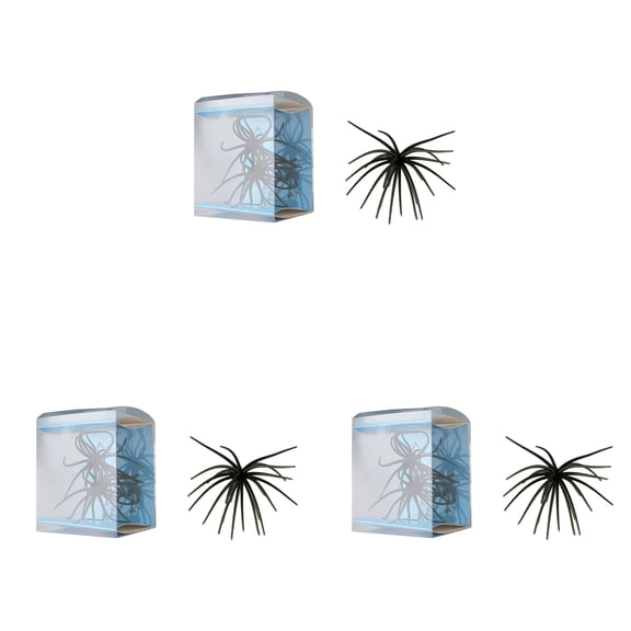 6-12PC Sea Urchin Soft Lure Super Durable Tentacle Creature Bait for Bass Pike Trout Fishing Floating Soft Plastic Lure for Crappie Freshwater Saltwater Tackle Box