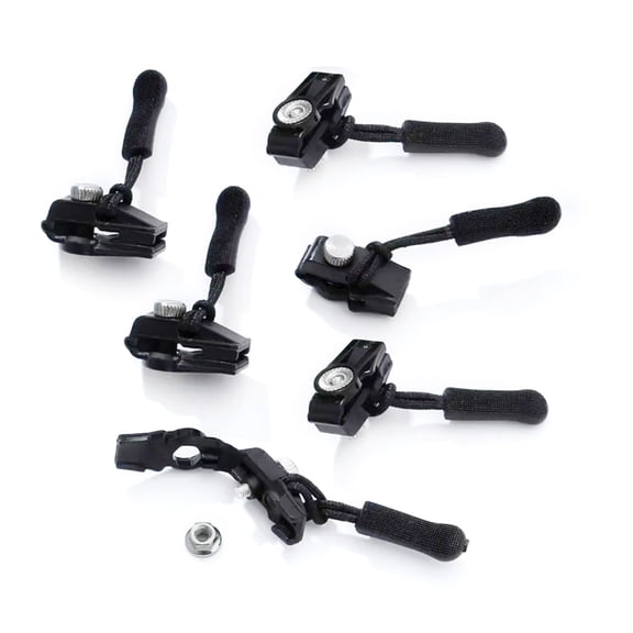 6/12Pcs Adjustable Zippers Repair Tool Easy Install Zippers Fixer for Clothing Wetsuits Bags Backpacks Purse Wallet
