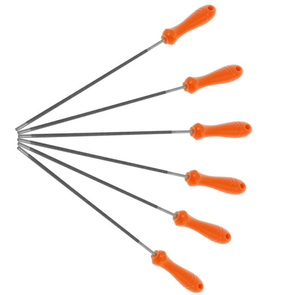6/12Pcs Chainsaw Chain Sharpening File Set Chainsaw Files Sharpener Multipurpose Chainsaw Sharpening File Chainsaw File Steel Chainsaw Chain Sharpening File for Chainsaw Sharpening