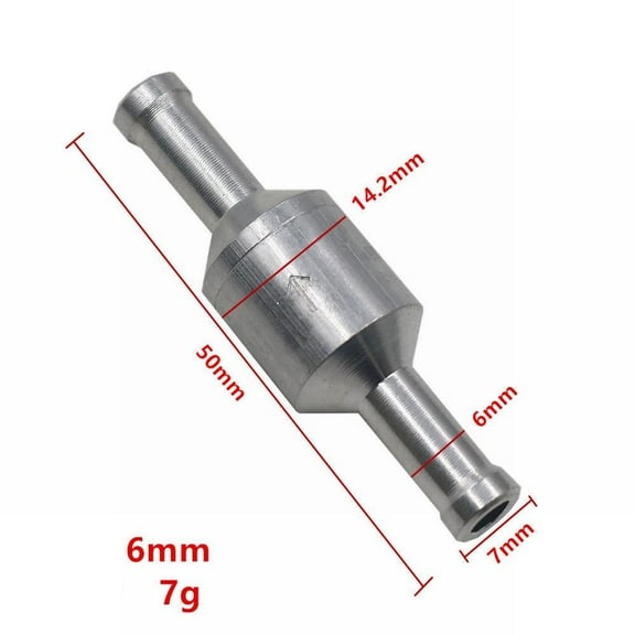 6-12mm Inline -way Non-return Check Valve Auminium Fuel Water Gas Air Vacuum
