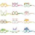 thumbnail image 1 of 6/12pcs Easter Paper Glasses Accessories, Rabbit Scene Photo Props, Party Celebration Supplies, Fun Holiday Dress Up Decor, 1 of 3