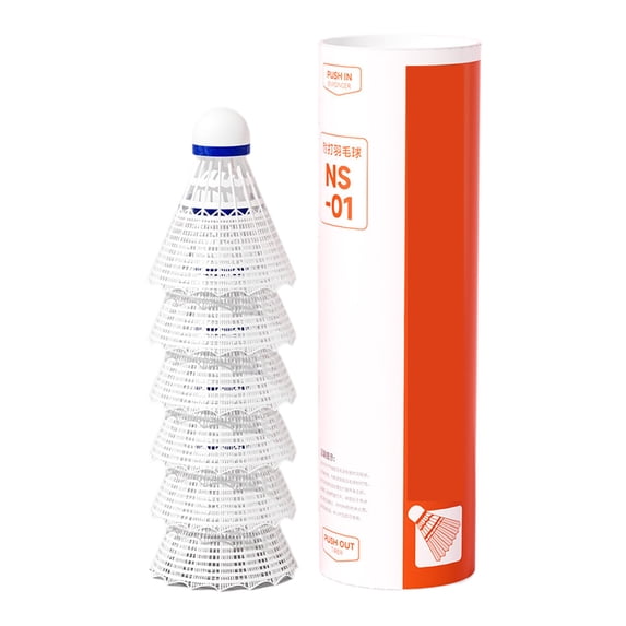 6/12pcs Nylon Competition Training Shuttlecock Outdoor Windproof Badminton for Outdoor Training Enduring and Stable