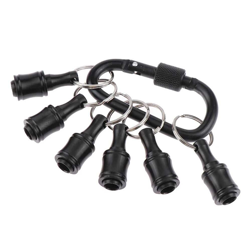 6/12x Keychain Screwdriver Drill Bits Holder Set Quick Release 1/4inch