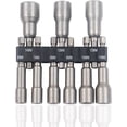 thumbnail image 1 of 6-14mm Magnetic Nut Driver Set, 9 Pcs Hex Shank Nut Setter Driver Impact Driver Sockets Hex Drill Bits 1/4 Inch Quick Change Drill Bit Sets for Electric Screwdriver Handle Tools, 1 of 7