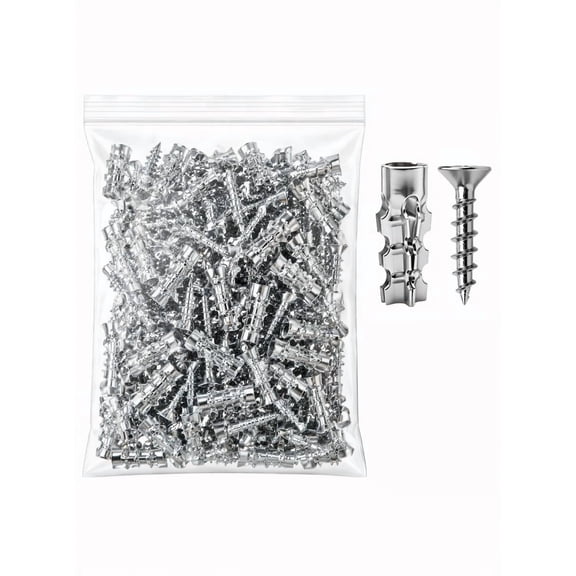 6×14mm Short Expansion Screw Set, Door Hinge Thread Repair Screws, Short Expansion Wall Anchors for Cabinet Hinge Repair & Stripped Thread Restoration