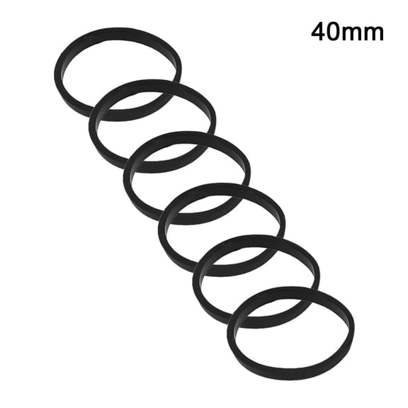 6/15 Pcs 40Mm Conical Rubber Washers, PVC Sealing Gaskets For Pipe Drain Sink, Heat Resistant Black Gasket For Kitchen Garden Plumbing(6pcs)