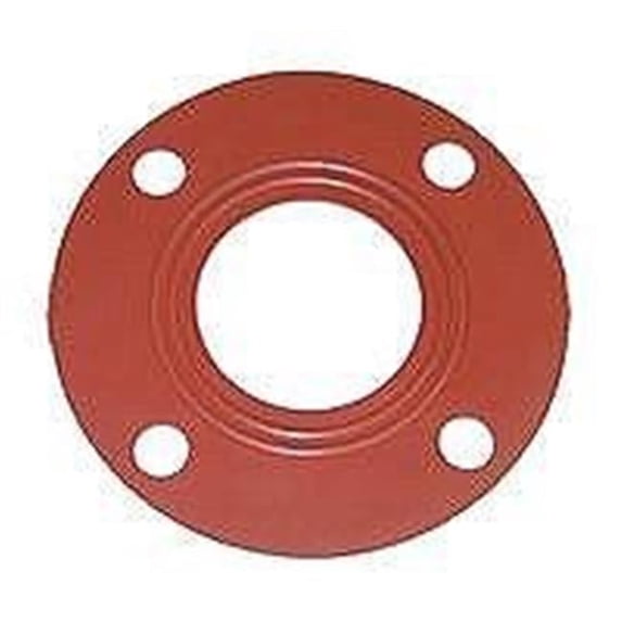 6 150 Red Rubber Butterfly Gasket