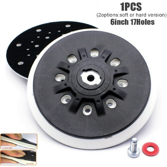 6150mm 17holes Multi-Hole Dust Free Soft/Hard Back-up Sanding Pad For Festool Sander Maki-ta Orbital Sander
