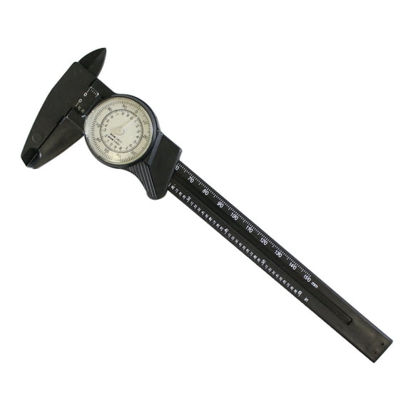 6" - 150mm Non-Rust Non-Magnetic Plastic Dial Vernier Caliper with Depth Probe (Precise: TM-48511)