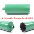 thumbnail image 1 of 6” 152mm Modern Green Diamond Wet Core Drill Bit for Concrete Stone Brick 1-1/4"-7 Thread for Wall Openings, 1 of 15
