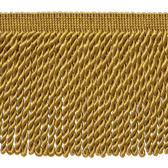 6" (15cm) Basic Solid Collection Traditional Satiny Bullion Fringe Trim # BFS6,, Antique Gold #C4 (Dark Yellow Gold) 27 Yards (82 ft/25m)